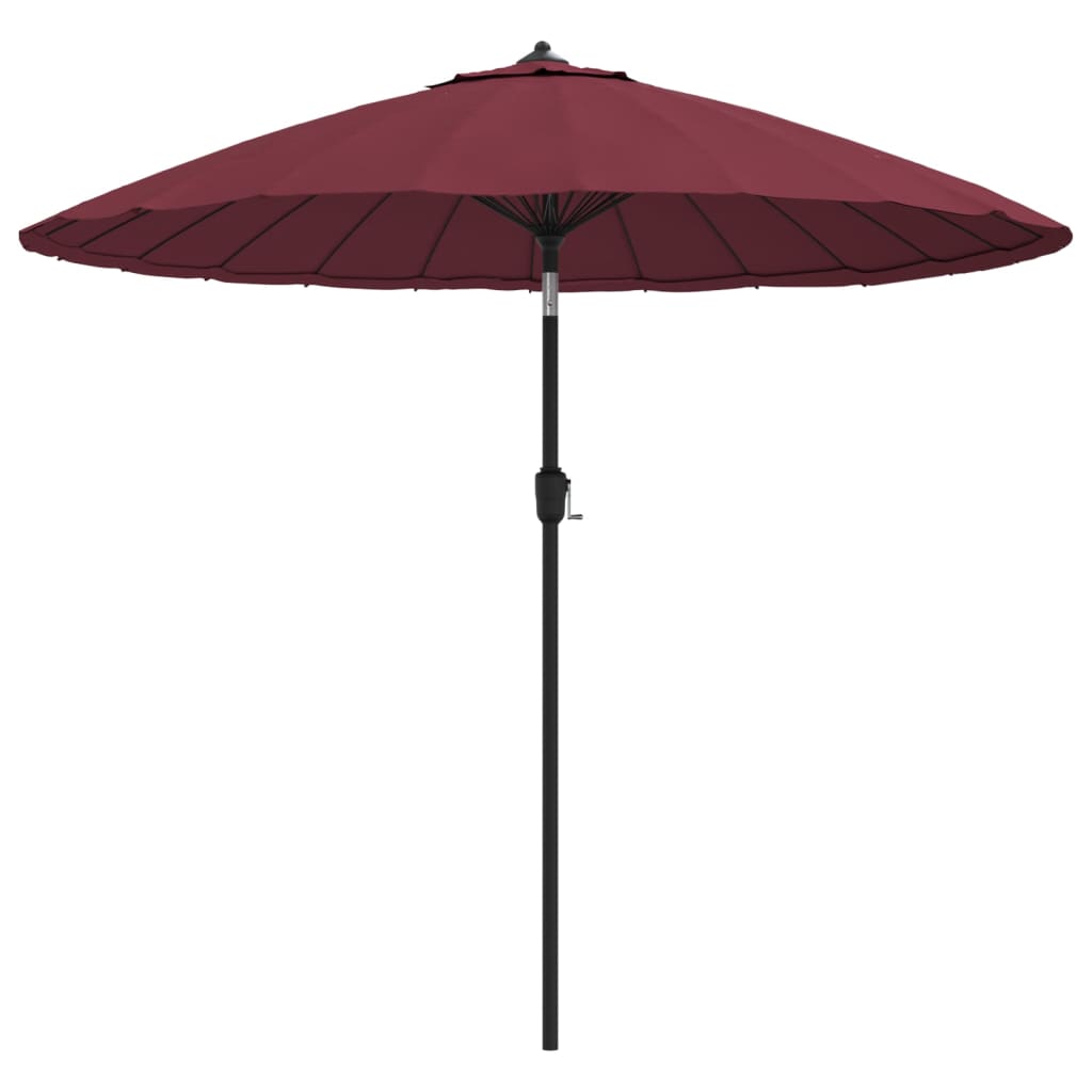 Sonnenschirm mit Aluminium-Mast 270 cm Bordeauxrot