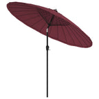 Sonnenschirm mit Aluminium-Mast 270 cm Bordeauxrot