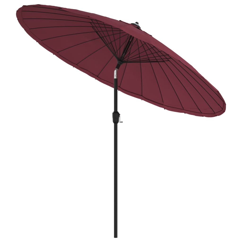 Sonnenschirm mit Aluminium-Mast 270 cm Bordeauxrot