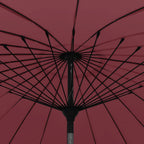 Sonnenschirm mit Aluminium-Mast 270 cm Bordeauxrot