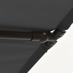 Sonnenschirm mit Aluminium-Mast 180x110 cm Anthrazit