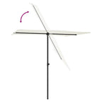 Sonnenschirm mit Aluminium-Mast 2x1,5 m Sandweiß