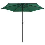 Sonnenschirm mit Aluminium-Mast 270x246 cm Grün