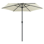 Sonnenschirm mit Aluminium-Mast 270x246 cm Sandweiß