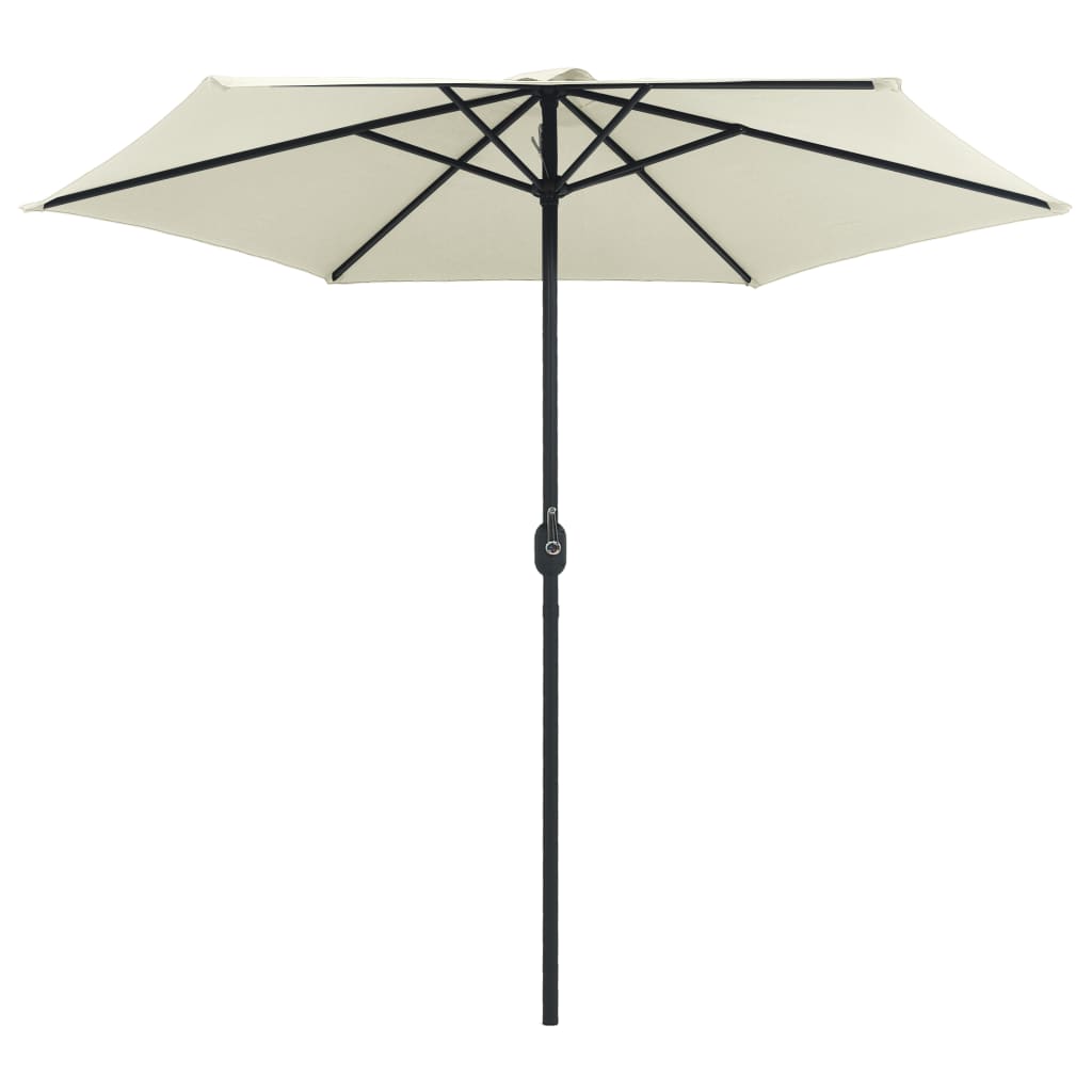 Sonnenschirm mit Aluminium-Mast 270x246 cm Sandweiß