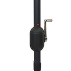 Sonnenschirm mit LED-Beleuchtung und Alu-Mast 300 cm Anthrazit