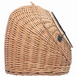 vidaXL Katzen-Transportkorb 50x42x40 cm Natürliche Weide