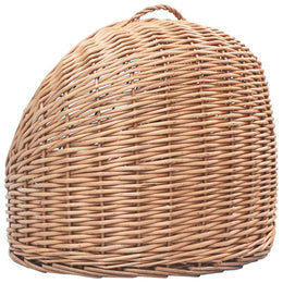 vidaXL Katzen-Transportkorb 50x42x40 cm Natürliche Weide