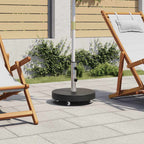 Sonnenschirmständer Granit 30 kg Rund Schwarz
