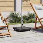 Sonnenschirmständer Granit 30 kg Quadrat Schwarz