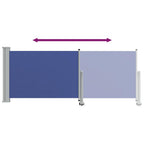 Ausziehbare Seitenmarkise 100x300 cm Blau