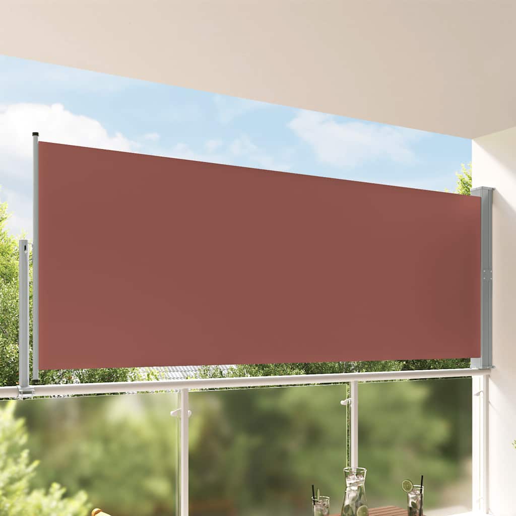 Ausziehbare Seitenmarkise 140 x 300 cm Braun