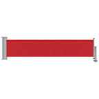 Ausziehbare Seitenmarkise 60×300 cm Rot