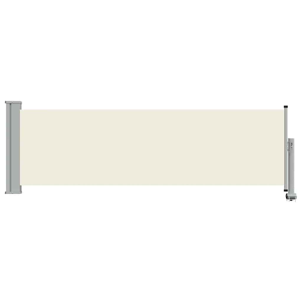 Ausziehbare Seitenmarkise 80×300 cm Creme