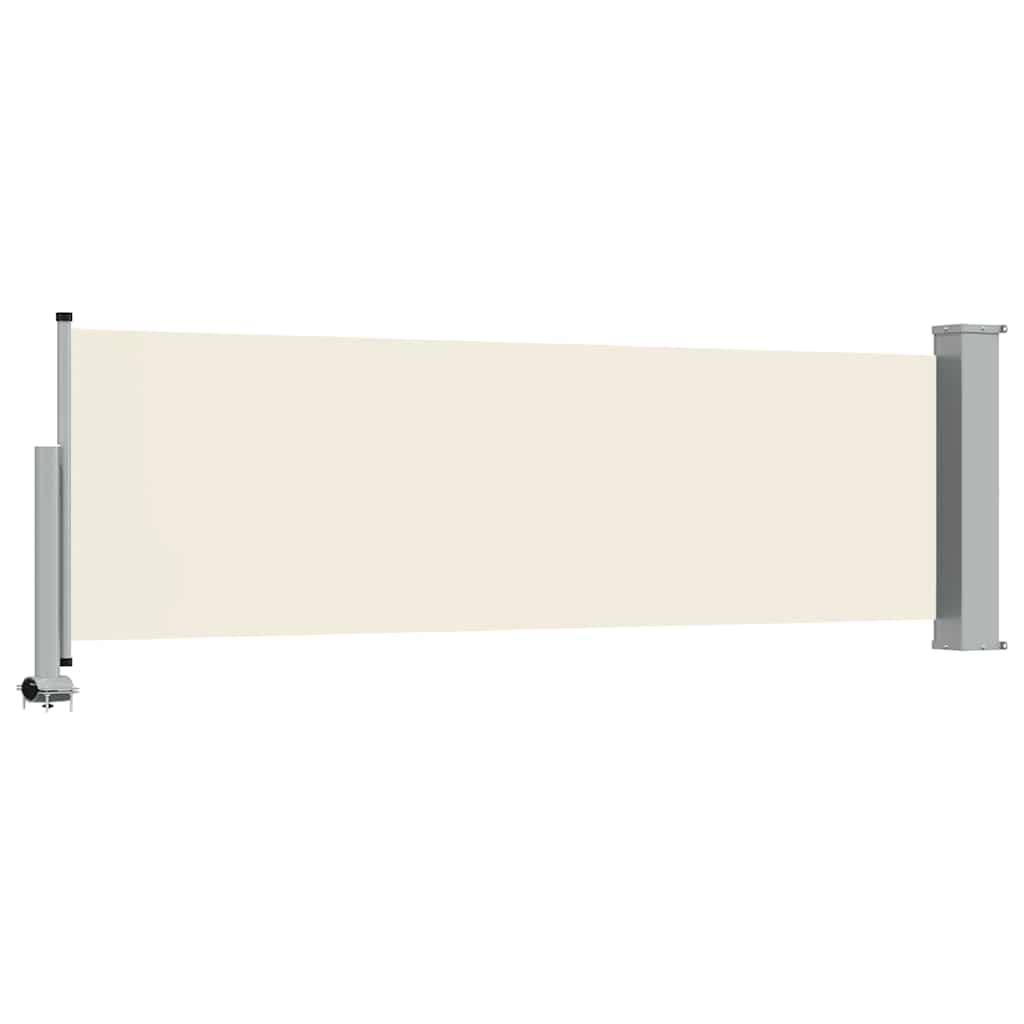 Ausziehbare Seitenmarkise 80×300 cm Creme