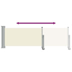 Ausziehbare Seitenmarkise 80×300 cm Creme