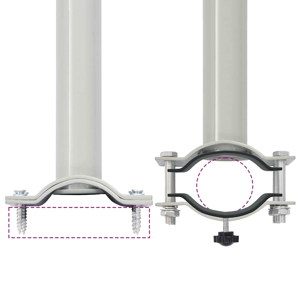 Ausziehbare Seitenmarkise 80×300 cm Creme