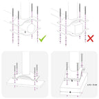 Ausziehbare Seitenmarkise 80×300 cm Creme