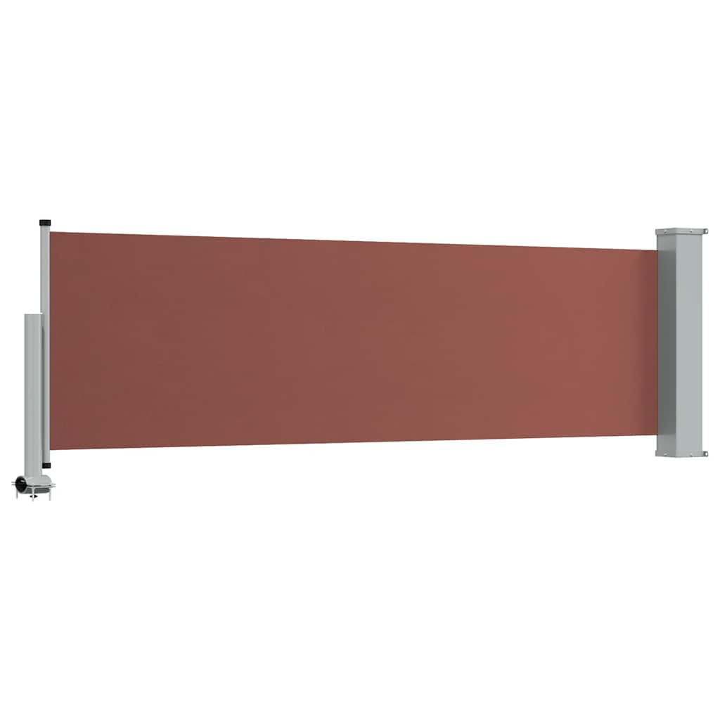 Ausziehbare Seitenmarkise 80×300 cm Braun