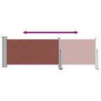 Ausziehbare Seitenmarkise 80×300 cm Braun