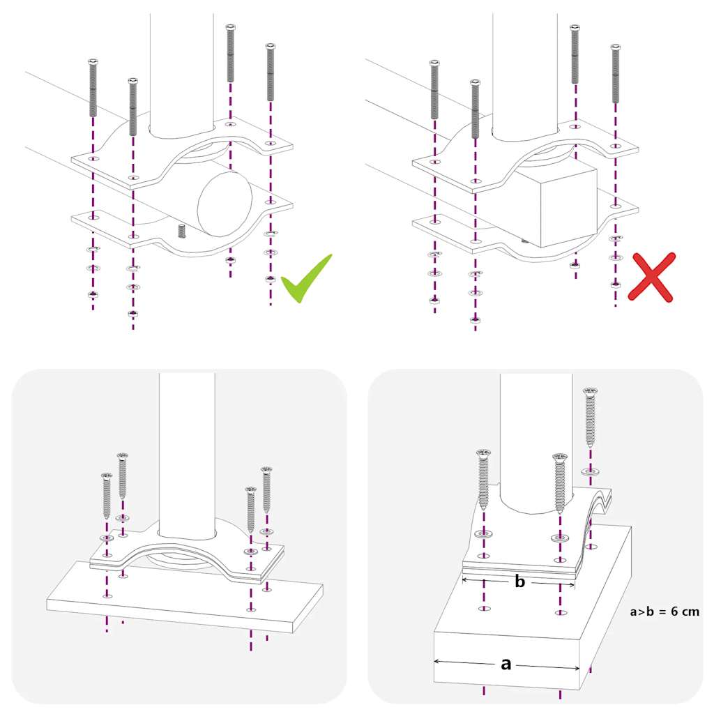 Ausziehbare Seitenmarkise 80×300 cm Braun