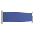 Ausziehbare Seitenmarkise 80×300 cm Blau