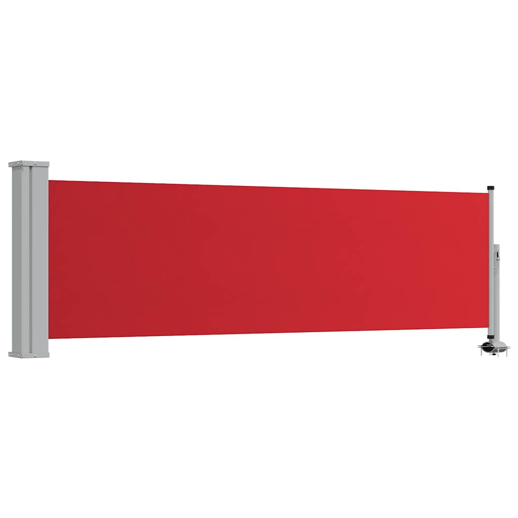 Ausziehbare Seitenmarkise 80×300 cm Rot