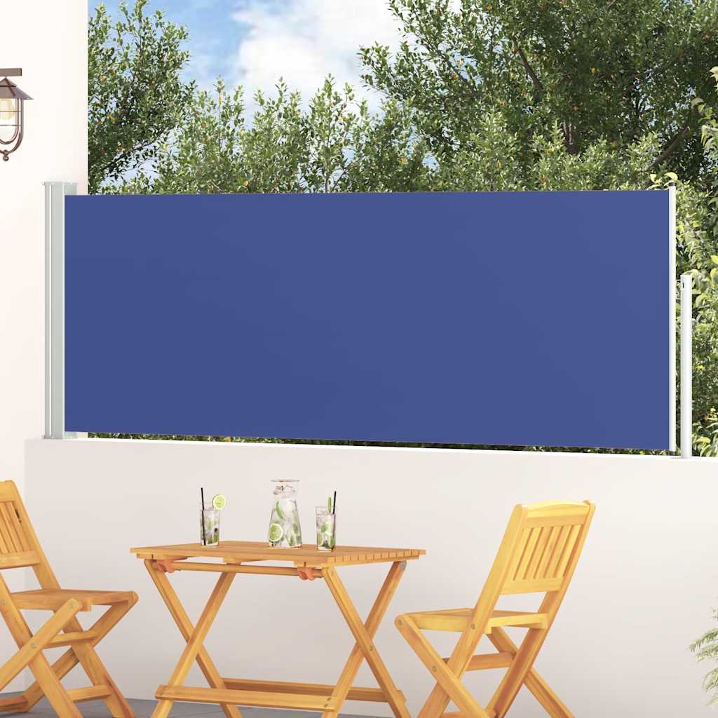 Ausziehbare Seitenmarkise 100x300 cm Blau