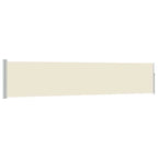Ausziehbare Seitenmarkise 100×500 cm Creme