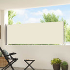 Ausziehbare Seitenmarkise 100×500 cm Creme