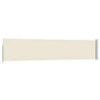 Ausziehbare Seitenmarkise 100×500 cm Creme