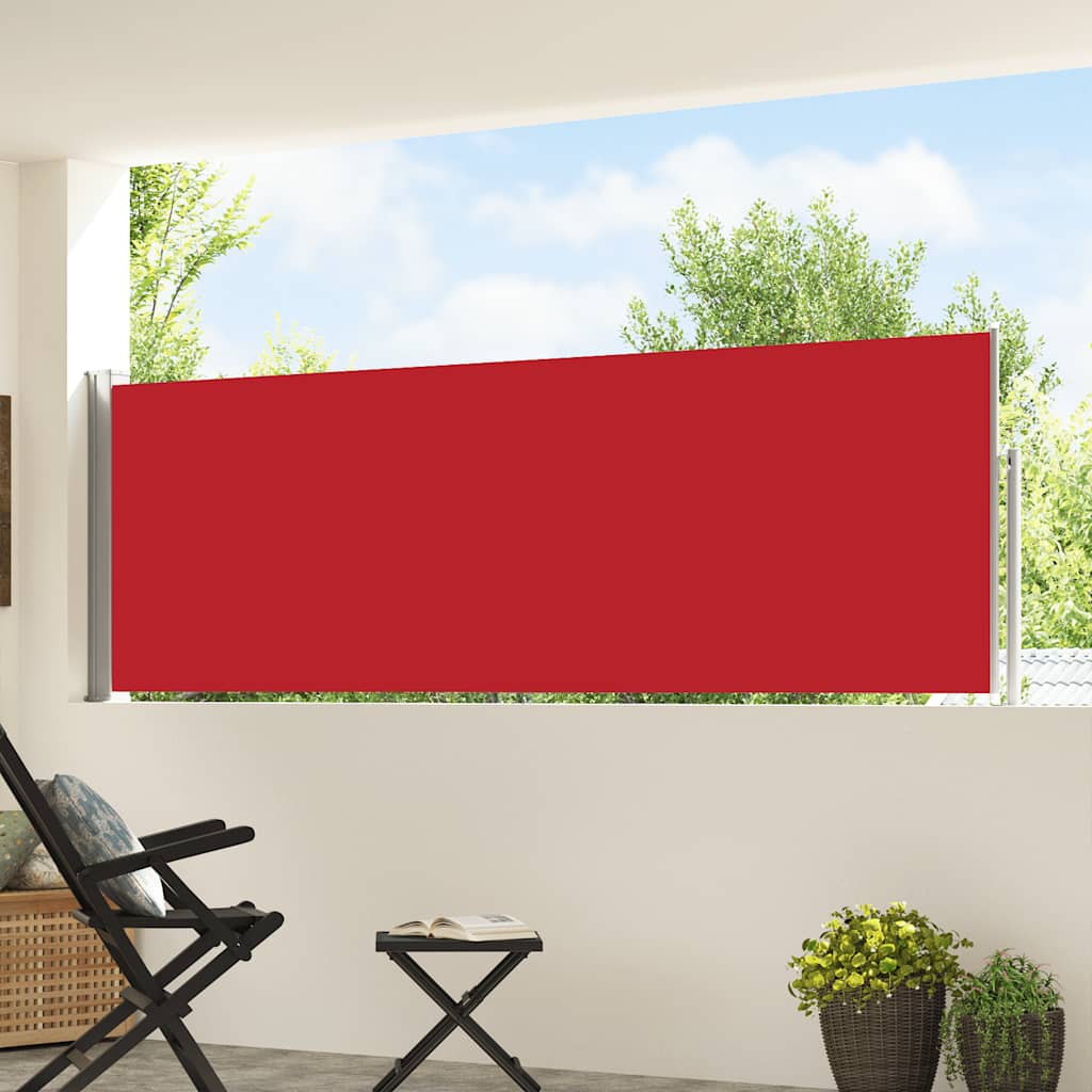 Ausziehbare Seitenmarkise 100×500 cm Rot