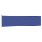 Ausziehbare Seitenmarkise 120×500 cm Blau