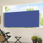 Ausziehbare Seitenmarkise 120×500 cm Blau