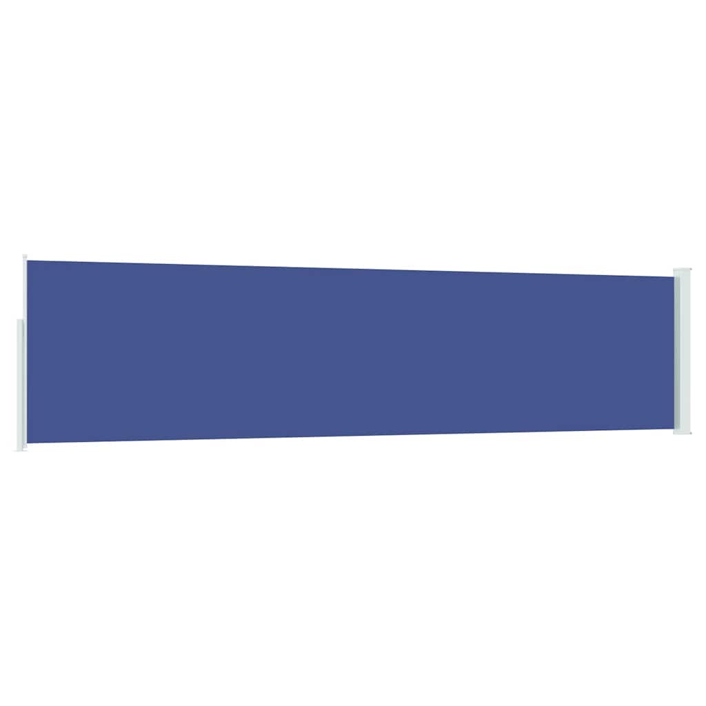 Ausziehbare Seitenmarkise 120×500 cm Blau