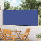 Ausziehbare Seitenmarkise 120×500 cm Blau