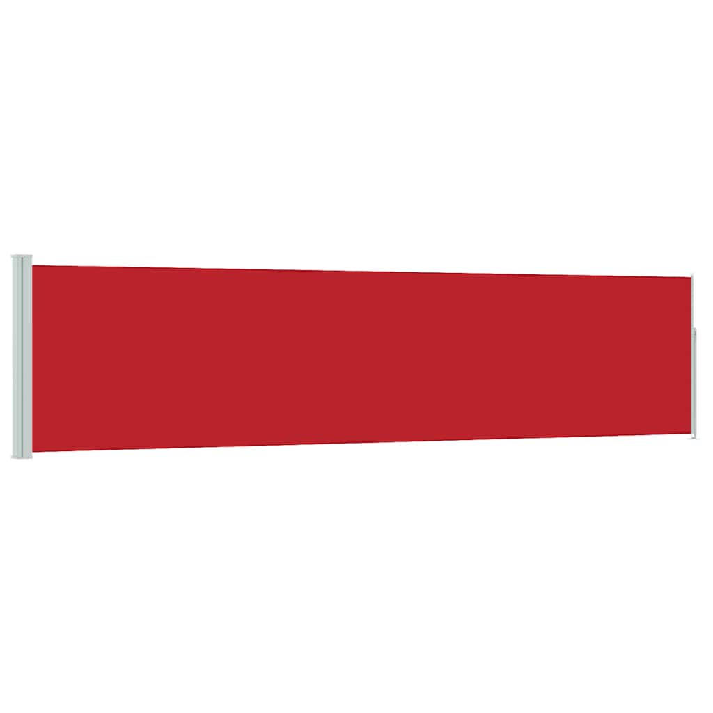 Ausziehbare Seitenmarkise 120×500 cm Rot