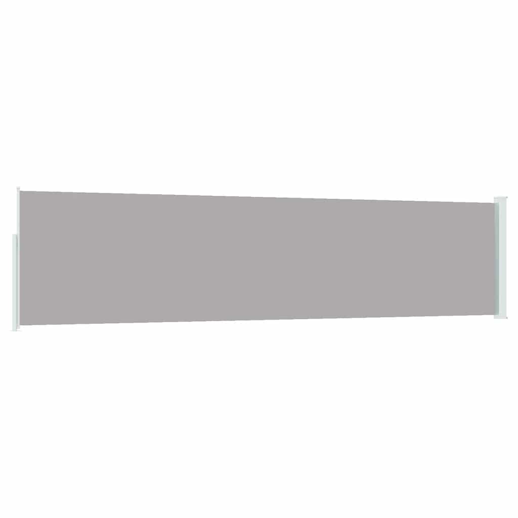 Ausziehbare Seitenmarkise 120×500 cm Grau