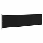 Ausziehbare Seitenmarkise 140×500 cm Schwarz
