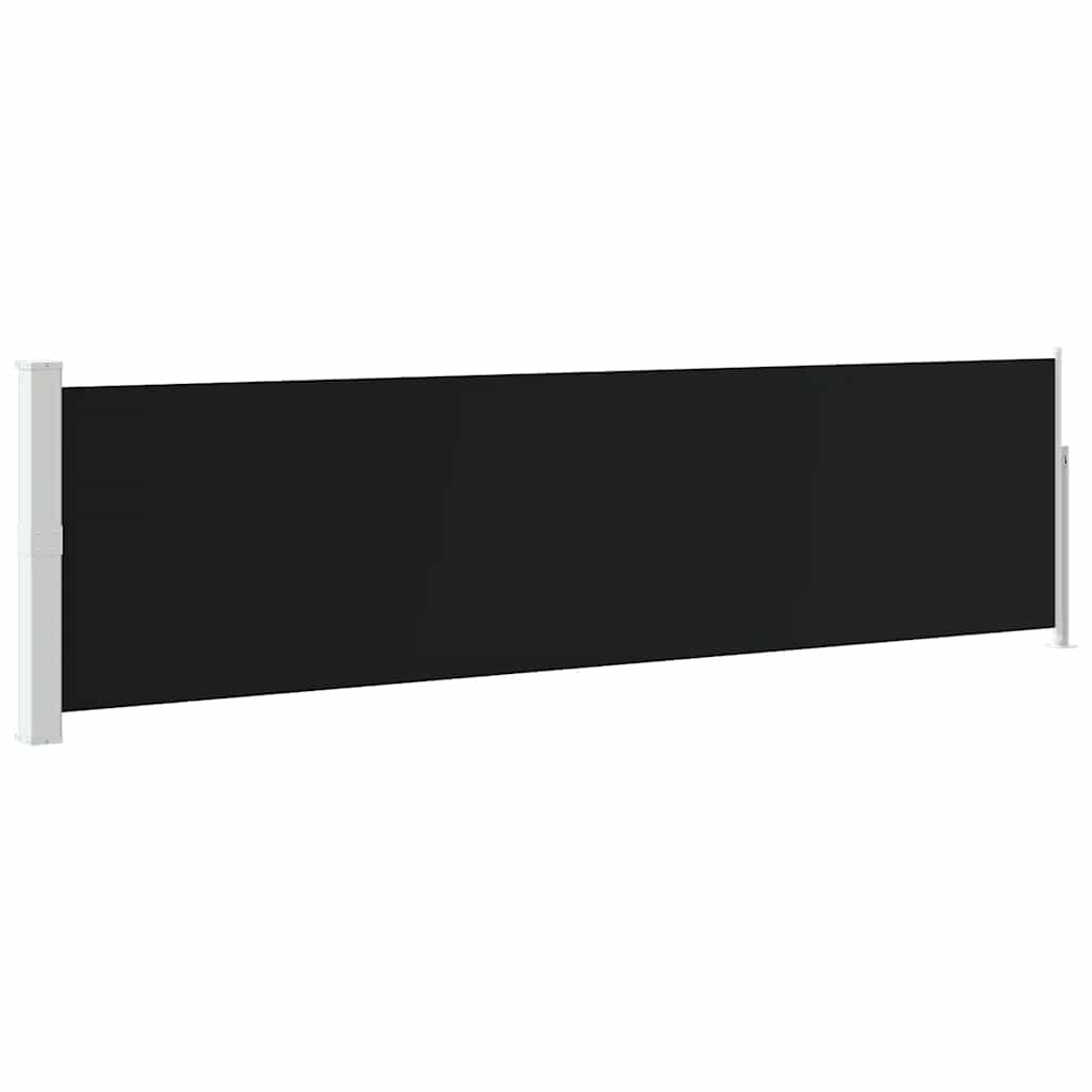 Ausziehbare Seitenmarkise 140×500 cm Schwarz