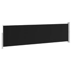 Ausziehbare Seitenmarkise 140×500 cm Schwarz