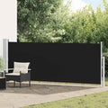 Ausziehbare Seitenmarkise 140×500 cm Schwarz
