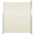 Ausziehbare Seitenmarkise 140×500 cm Creme