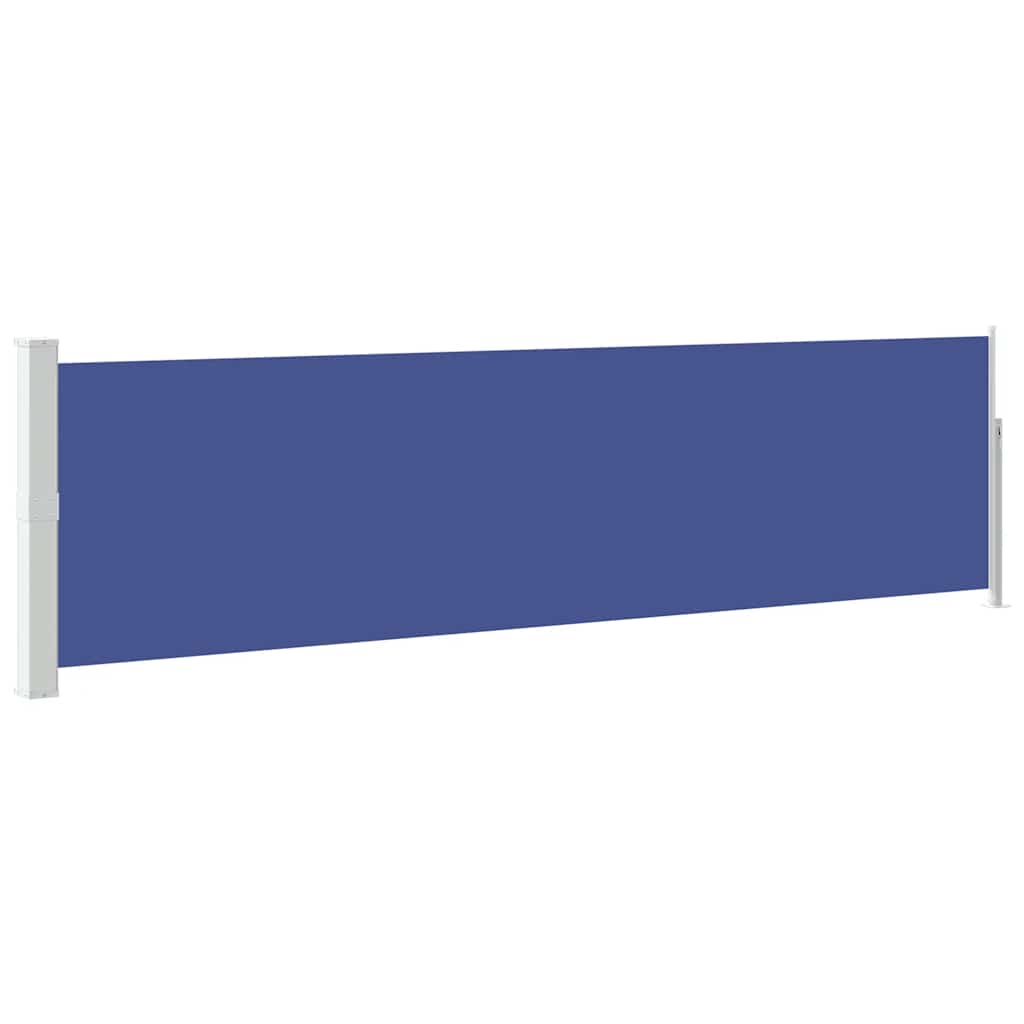Ausziehbare Seitenmarkise 140×500 cm Blau