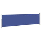 Ausziehbare Seitenmarkise 140×500 cm Blau