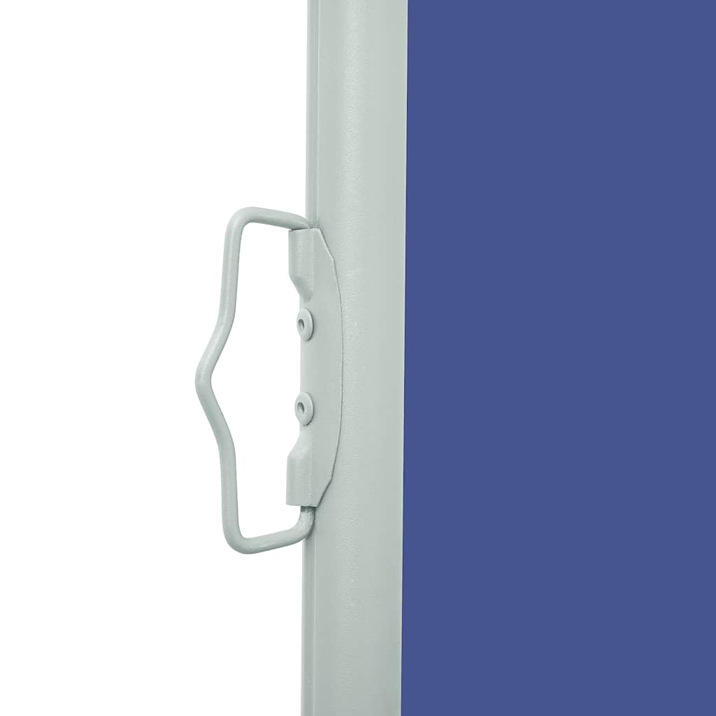 Ausziehbare Seitenmarkise 140×500 cm Blau