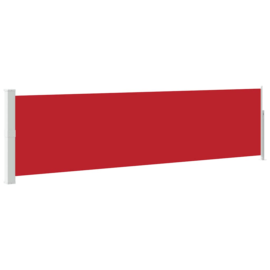 Ausziehbare Seitenmarkise 140×500 cm Rot