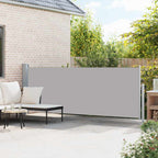 Ausziehbare Seitenmarkise 140×500 cm Grau
