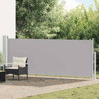 Ausziehbare Seitenmarkise 140×500 cm Grau