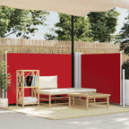 Ausziehbare Seitenmarkise Rot 100 x 600 cm